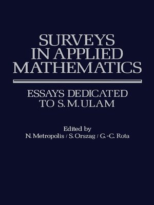 cover image of Surveys in Applied Mathematics